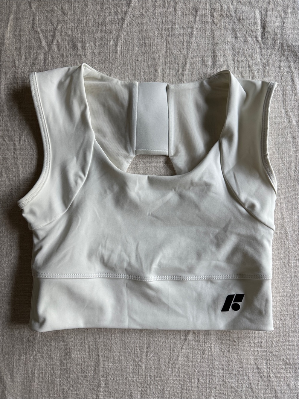 Women's White Performance Sports Bra